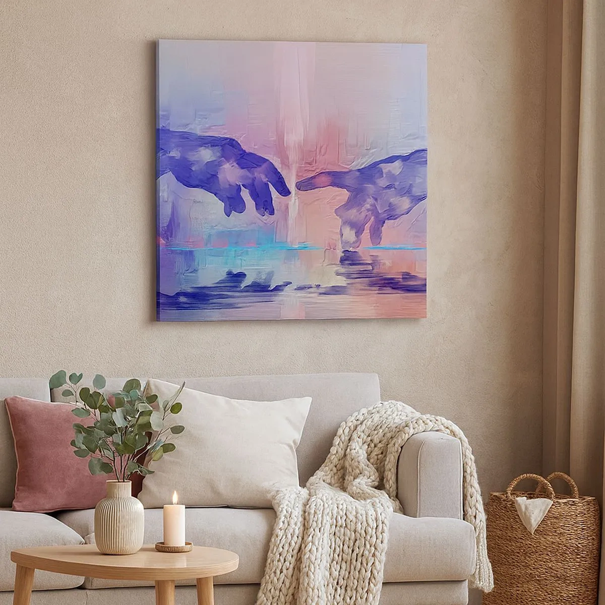 Impression sur toile - Image sur toile - Divine étincelle de vie - 30x30 cm