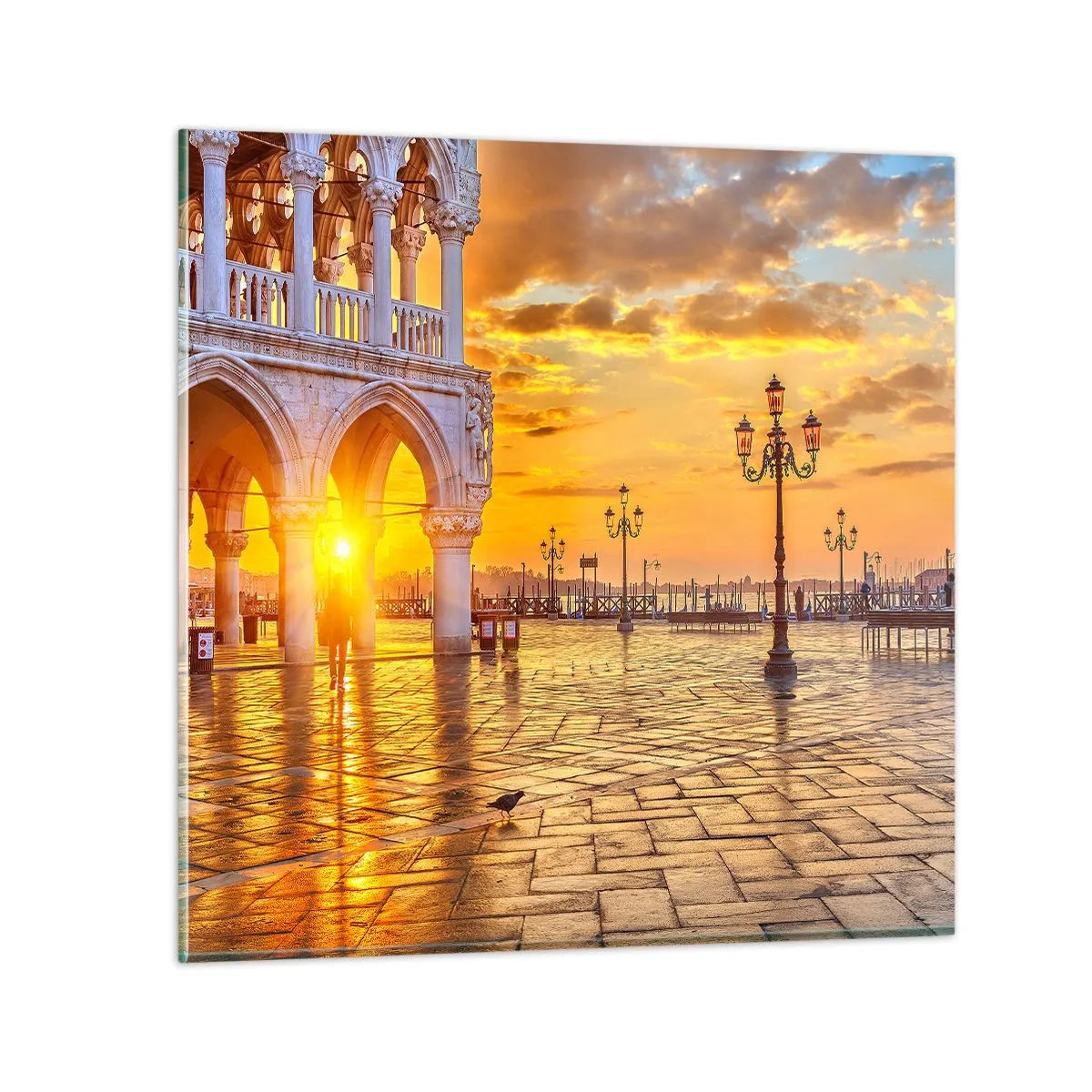 Impression sur verre - Image sur verre - Où est tout le monde? - 70x70 cm