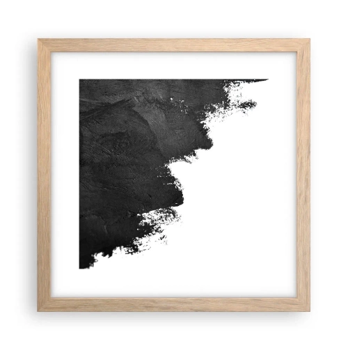 Affiche dans un chêne clair - Poster - Éléments : terre - 30x30 cm