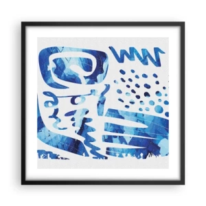 Affiche dans un cadre noir - Poster - Retour aux racines - 50x50 cm