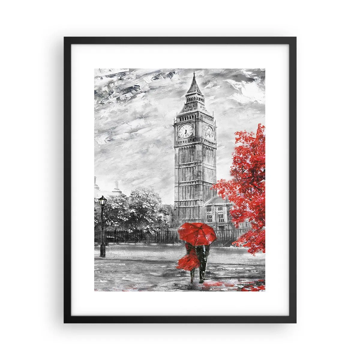 Affiche dans un cadre noir - Poster - Une journée passionnante - 40x50 cm