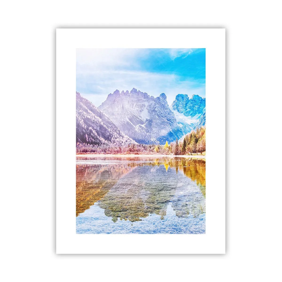 Affiche - Poster - C'est déjà le printemps à la montagne - 30x40 cm