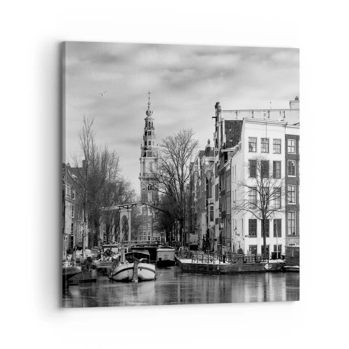 Impression sur toile - Image sur toile - Climat d'Amsterdam - 70x70 cm