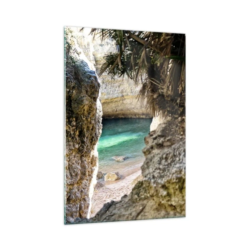 Impression sur verre - Image sur verre - Baie turquoise - 70x100 cm