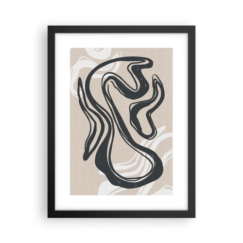 Affiche dans un cadre noir - Poster - Expression multipliée - 30x40 cm