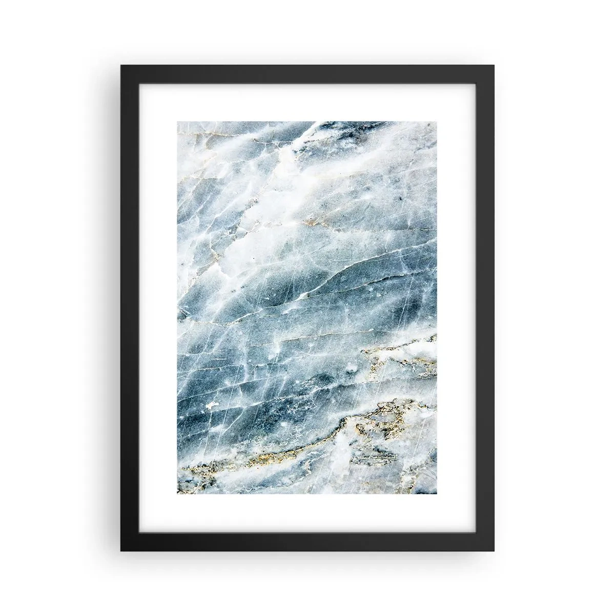 Affiche dans un cadre noir - Poster - Monde de glace - 30x40 cm