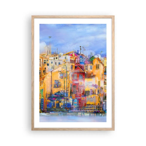 Affiche dans un chêne clair - Poster - Nous sommes ensemble - 50x70 cm