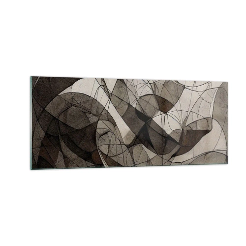 Impression sur verre - Image sur verre - Circulation des couleurs de la terre - 100x40 cm