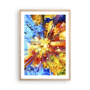 Affiche dans un chêne clair - Poster - In medias res - 50x70 cm