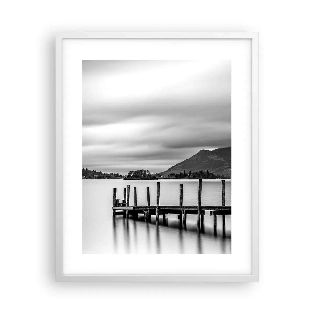 Affiche dans un cadre blanc - Poster - Douceur et force - 40x50 cm