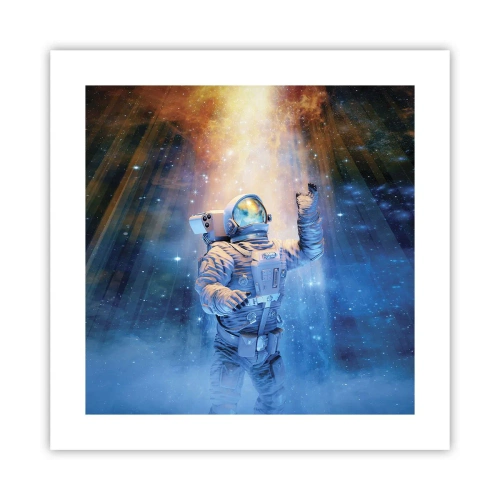 Affiche - Poster - Enfin arrivé - 40x40 cm