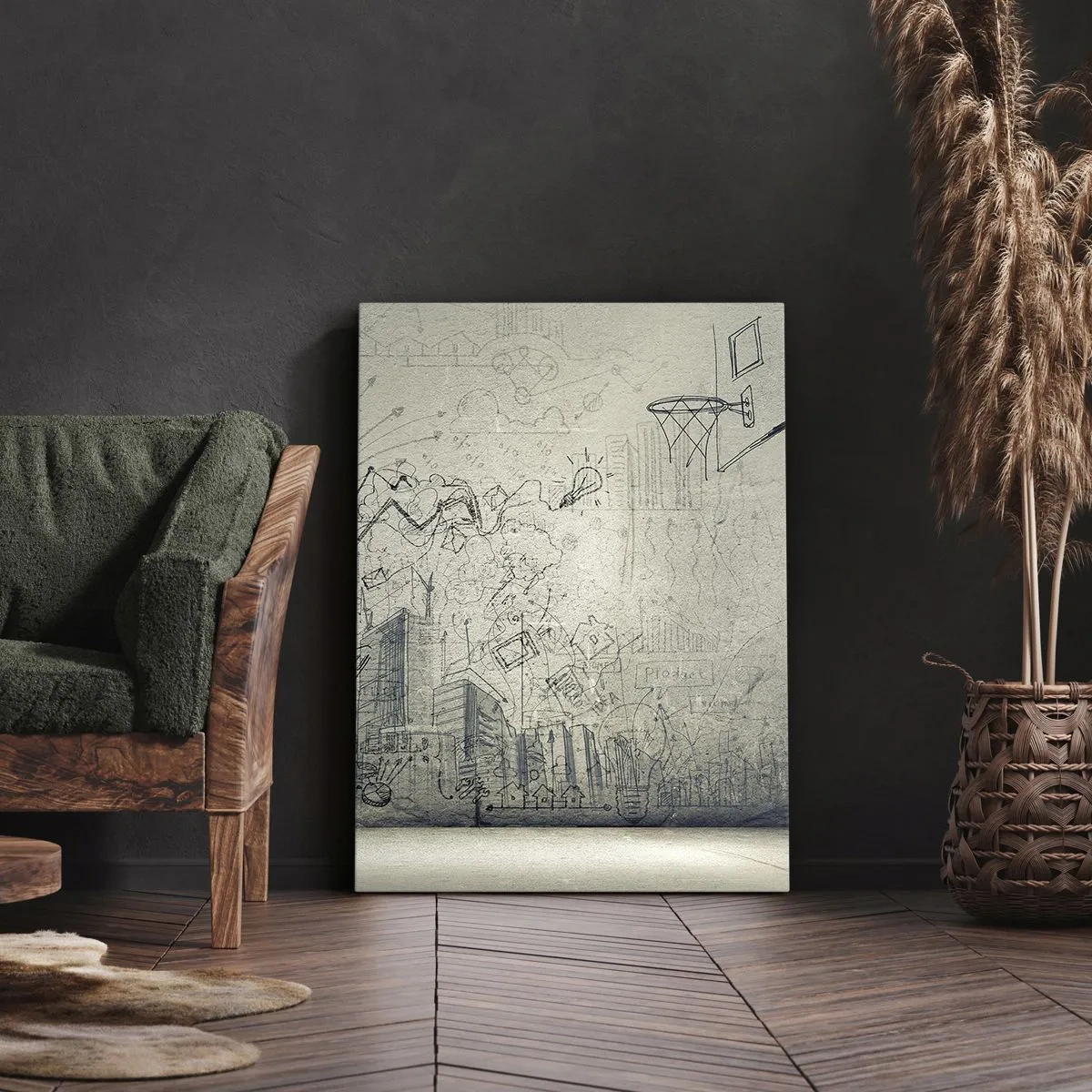 Impression sur toile - Image sur toile - Ma vie fantastique en ville - 55x100 cm