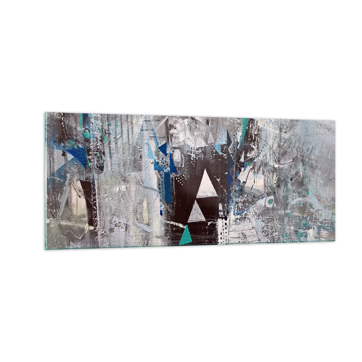 Impression sur verre - Image sur verre - Ordre prioritaire des triangles - 100x40 cm