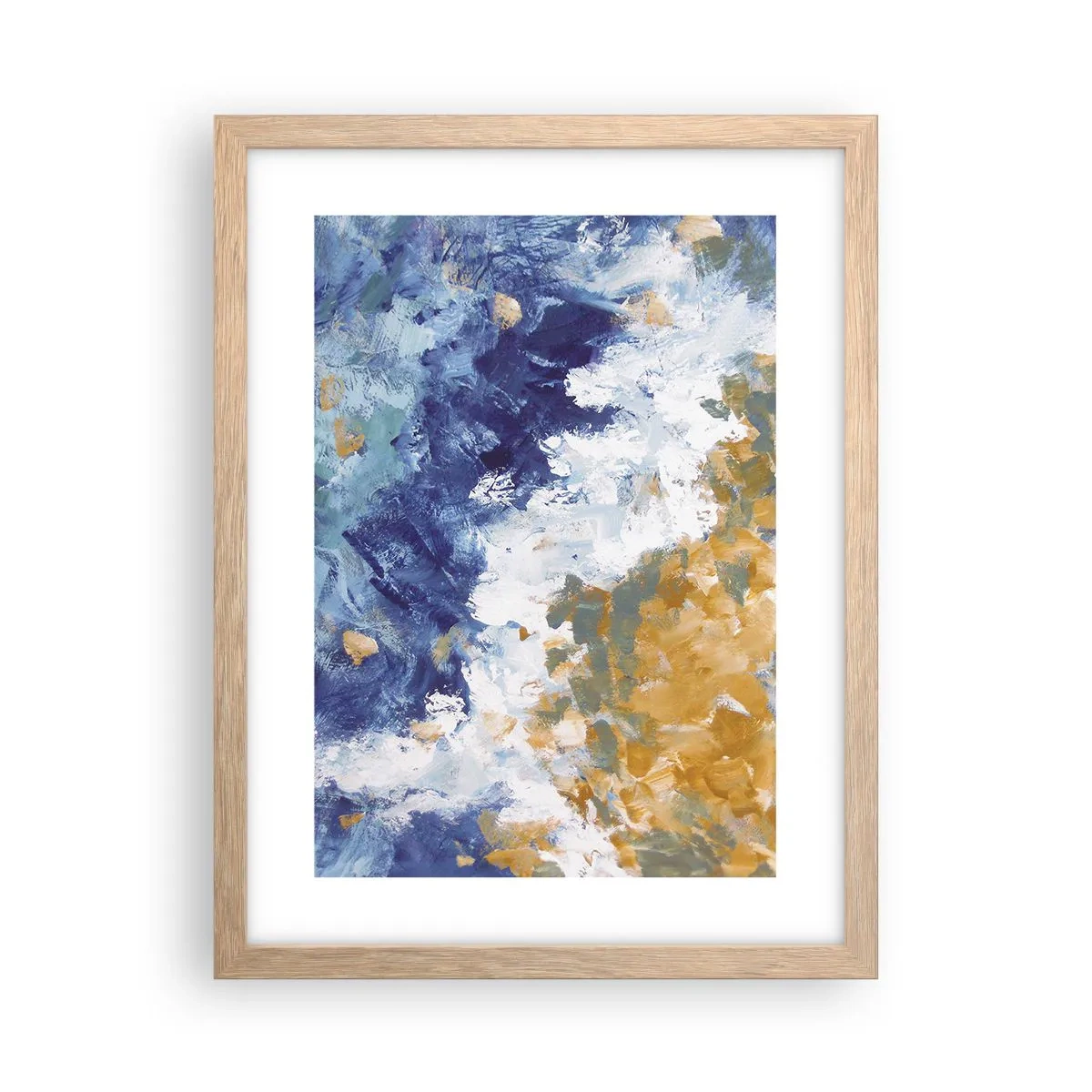 Affiche dans un chêne clair - Poster - Danse des éléments - 30x40 cm