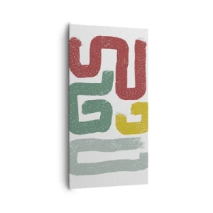 Impression sur toile - Image sur toile - Dans une langue inconnue - 65x120 cm