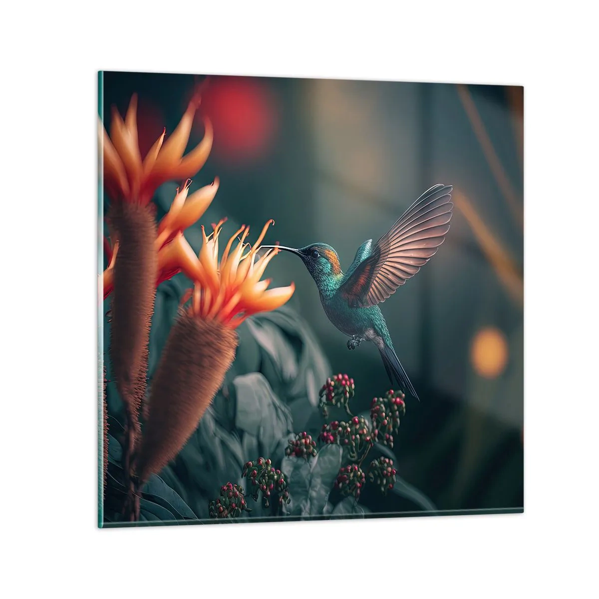 Impression sur verre - Image sur verre - une vie vraiment colorée - 30x30 cm