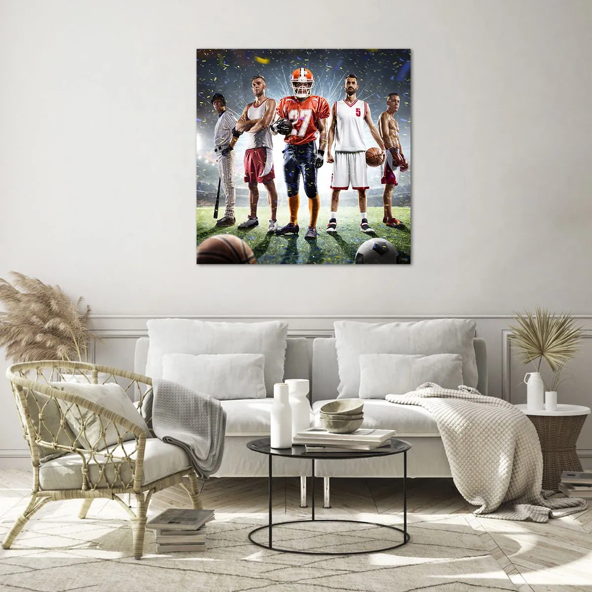 Impression sur verre - Image sur verre - Gladiateurs des champs - 40x40 cm