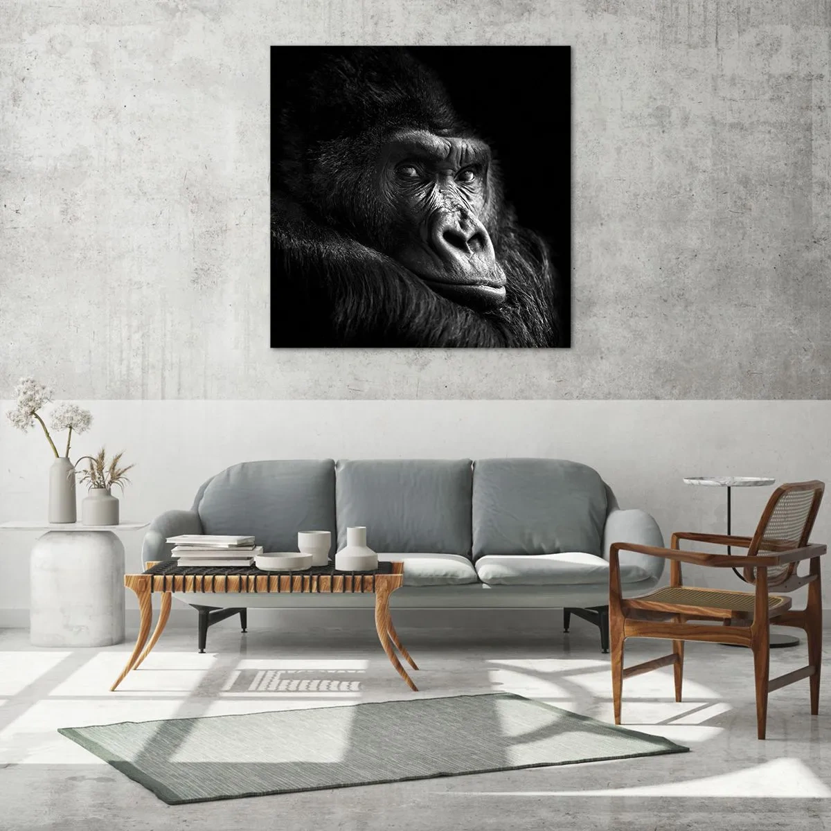 Impression sur verre - Image sur verre - Et qu'est-ce que tu regardes? - 30x30 cm