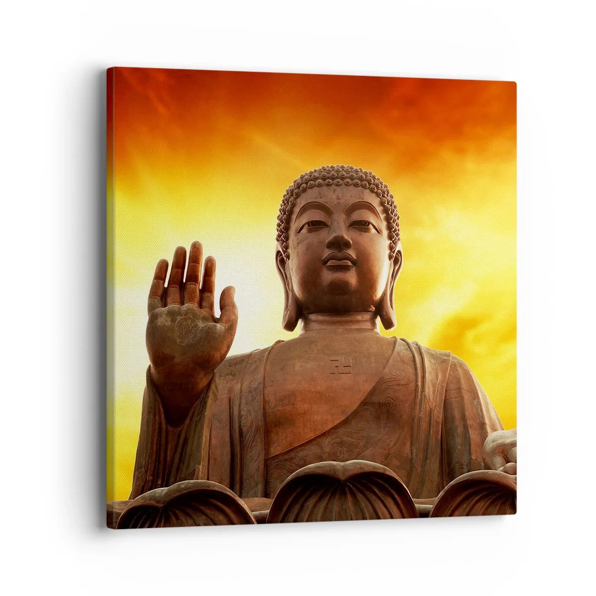 Impression sur toile - Image sur toile - La paix du monde - 40x40 cm