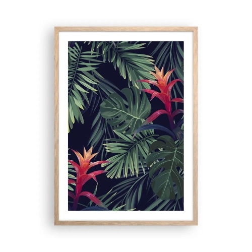 Affiche dans un chêne clair - Poster - immergé dans la nature - 50x70 cm