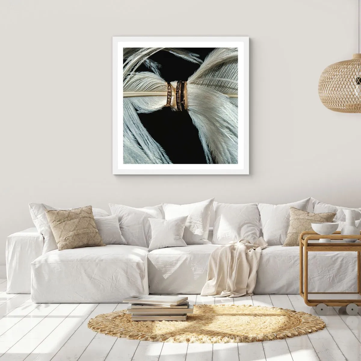 Affiche dans un cadre blanc - Poster - ... et je ne te laisserai pas ... - 50x50 cm