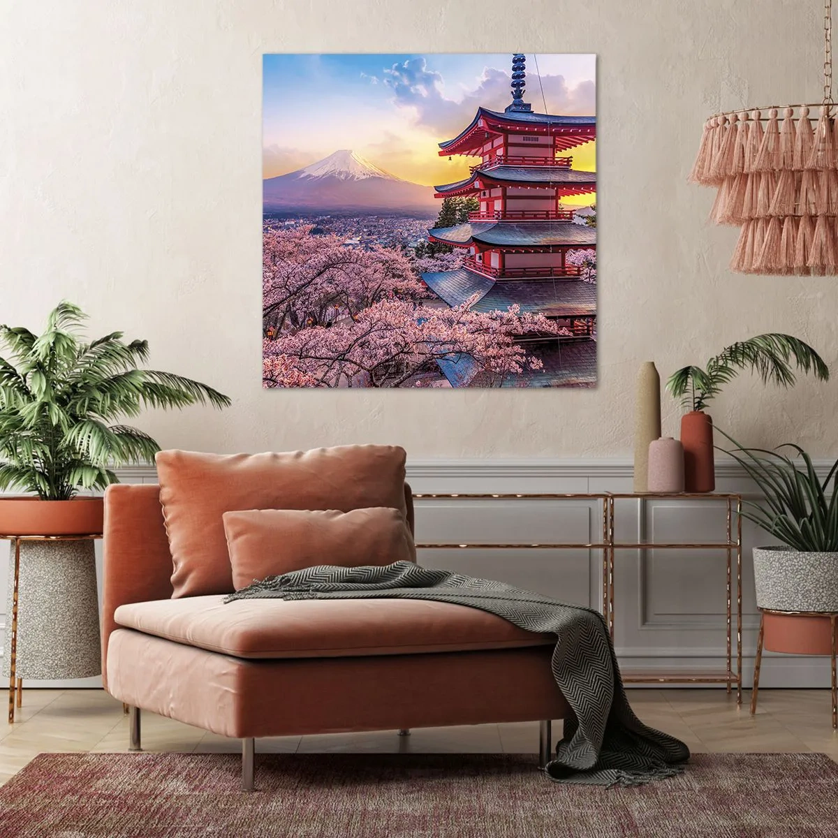 Impression sur toile - Image sur toile - Essence d'âme japonnaise - 60x60 cm