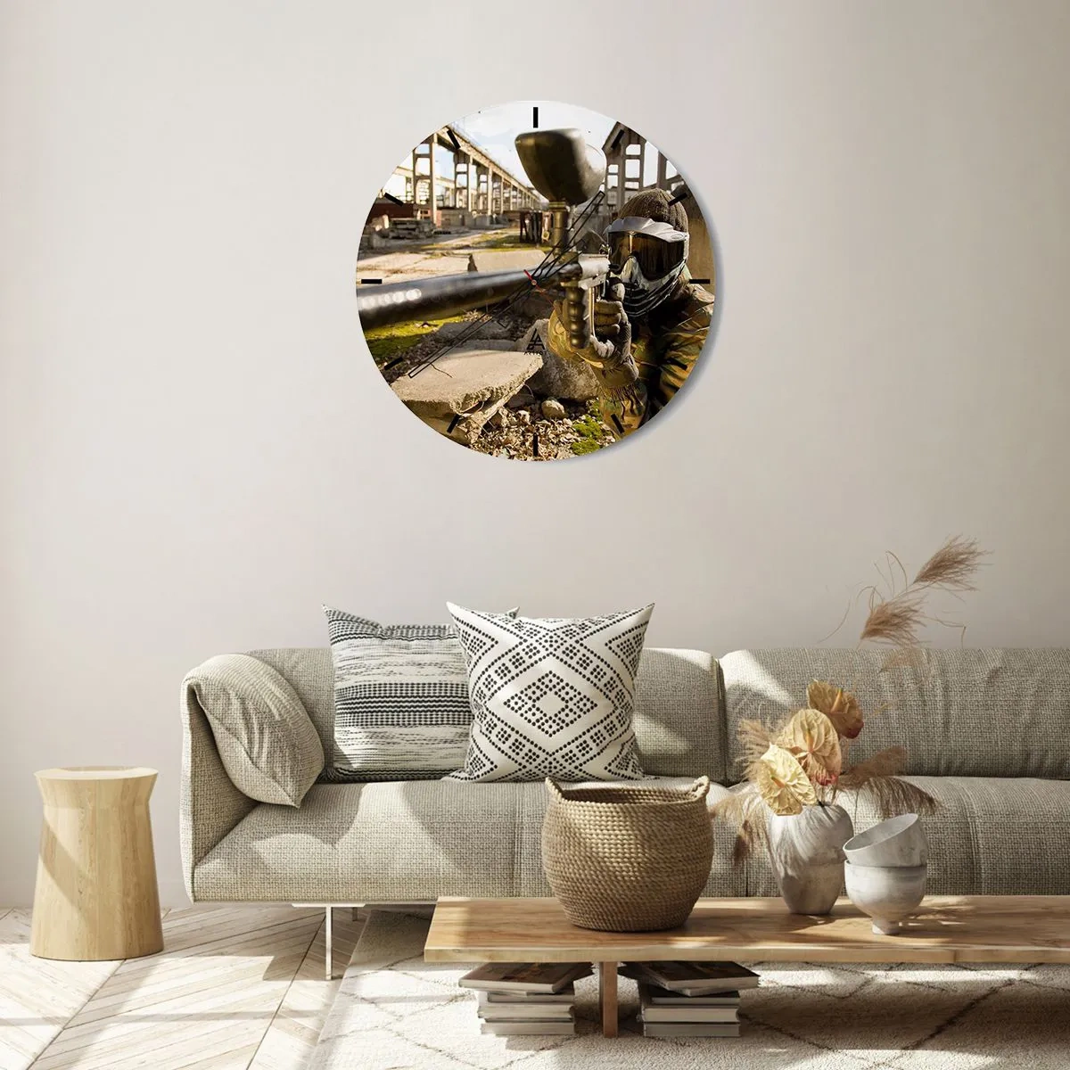 Horloge murale - Pendule murale - Et vous pouvez devenir un héros - 40x40 cm