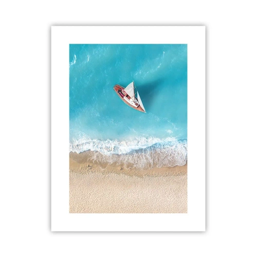 Affiche - Poster - A la frontière de l'azur et de l'or - 30x40 cm