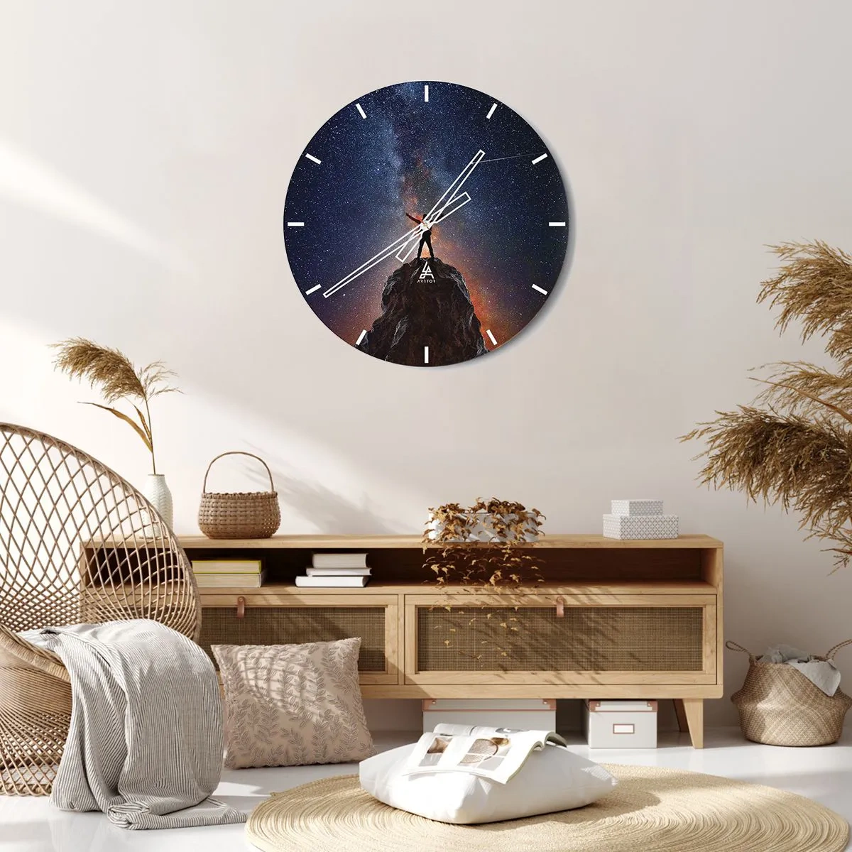 Horloge murale - Pendule murale - Le force est avec moi! - 40x40 cm