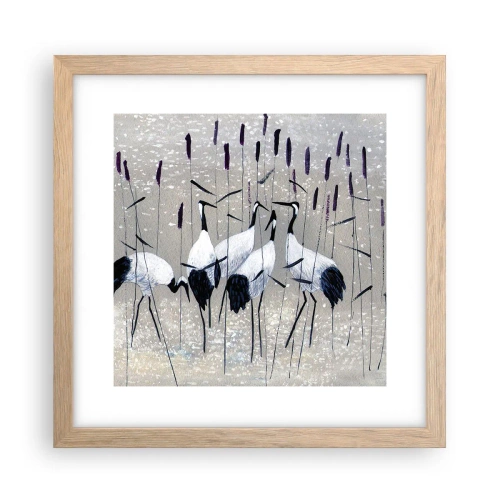 Affiche dans un chêne clair - Poster - Parmi les siens - 30x30 cm