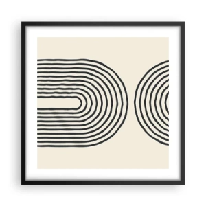 Affiche dans un cadre noir - Poster - Dans un instant... - 50x50 cm