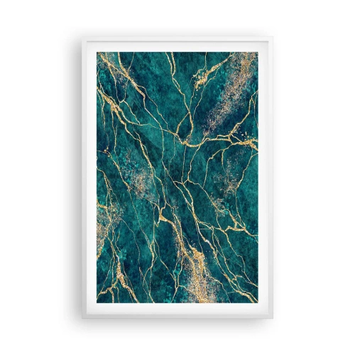 Affiche dans un cadre blanc - Poster - Mine d'or - 61x91 cm