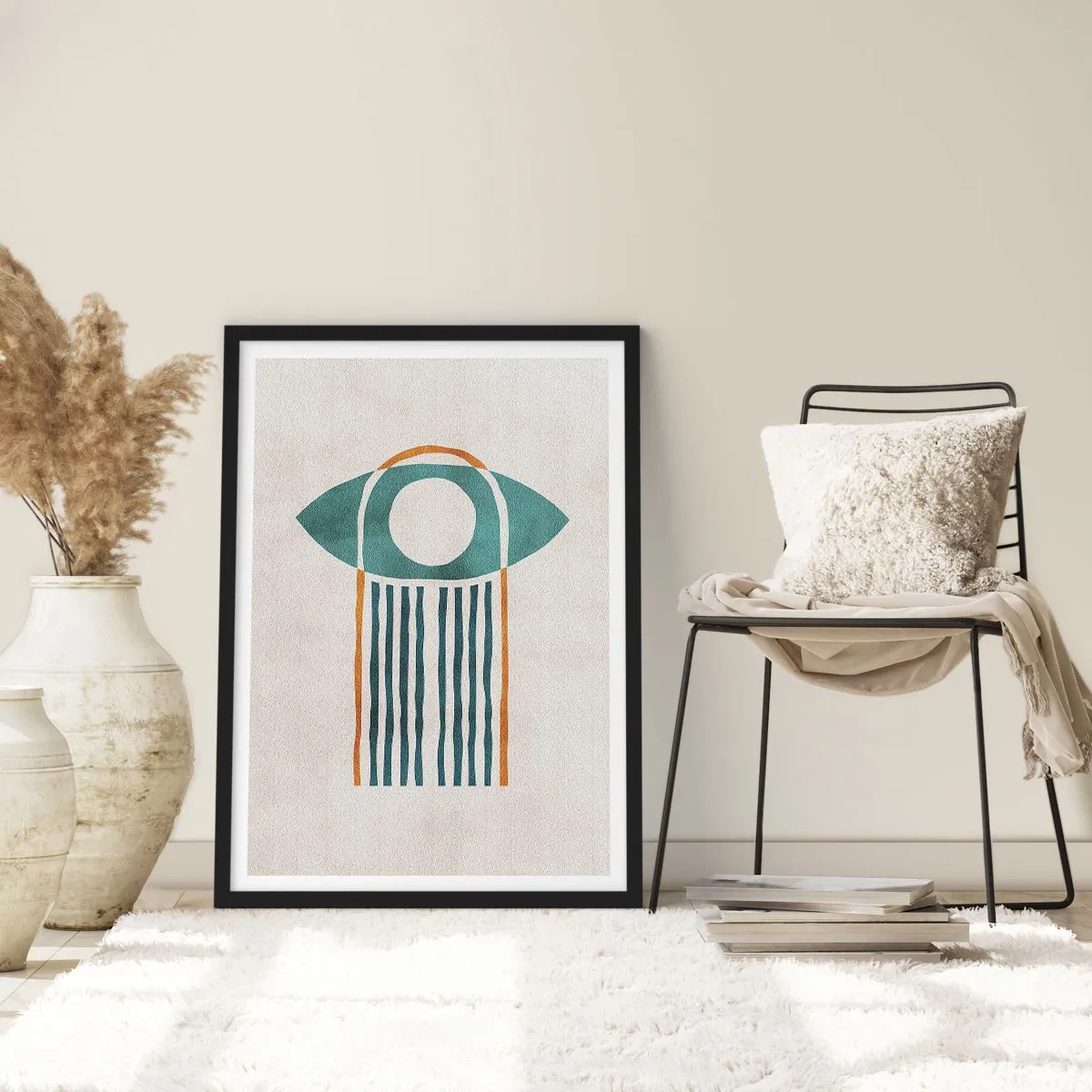 Affiche dans un cadre noir - Poster - Signes et rituels - 40x50 cm