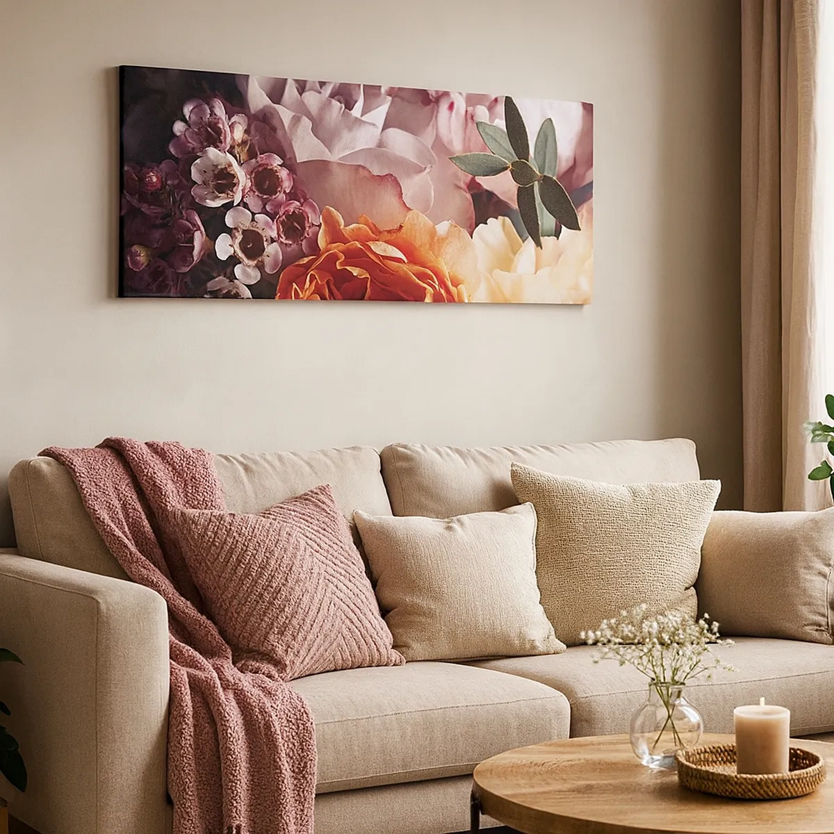 Impression sur toile - Image sur toile - Enveloppé de beauté - 30x30 cm