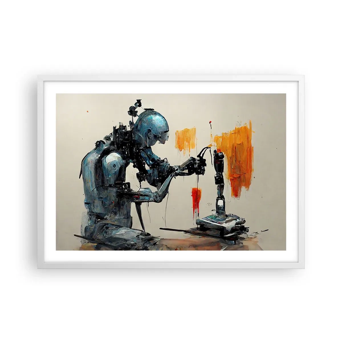 Affiche dans un cadre blanc - Poster - Déjà demain… - 70x50 cm