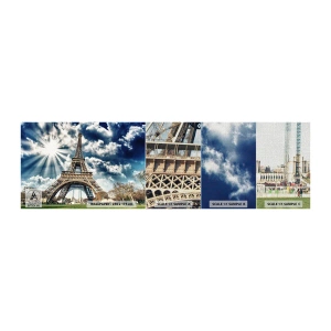 Échantillon de Papier Peint Premium Canvas - La seule et unique sous le soleil - tour Eiffel, Paris, Architecture - 100x30 cm