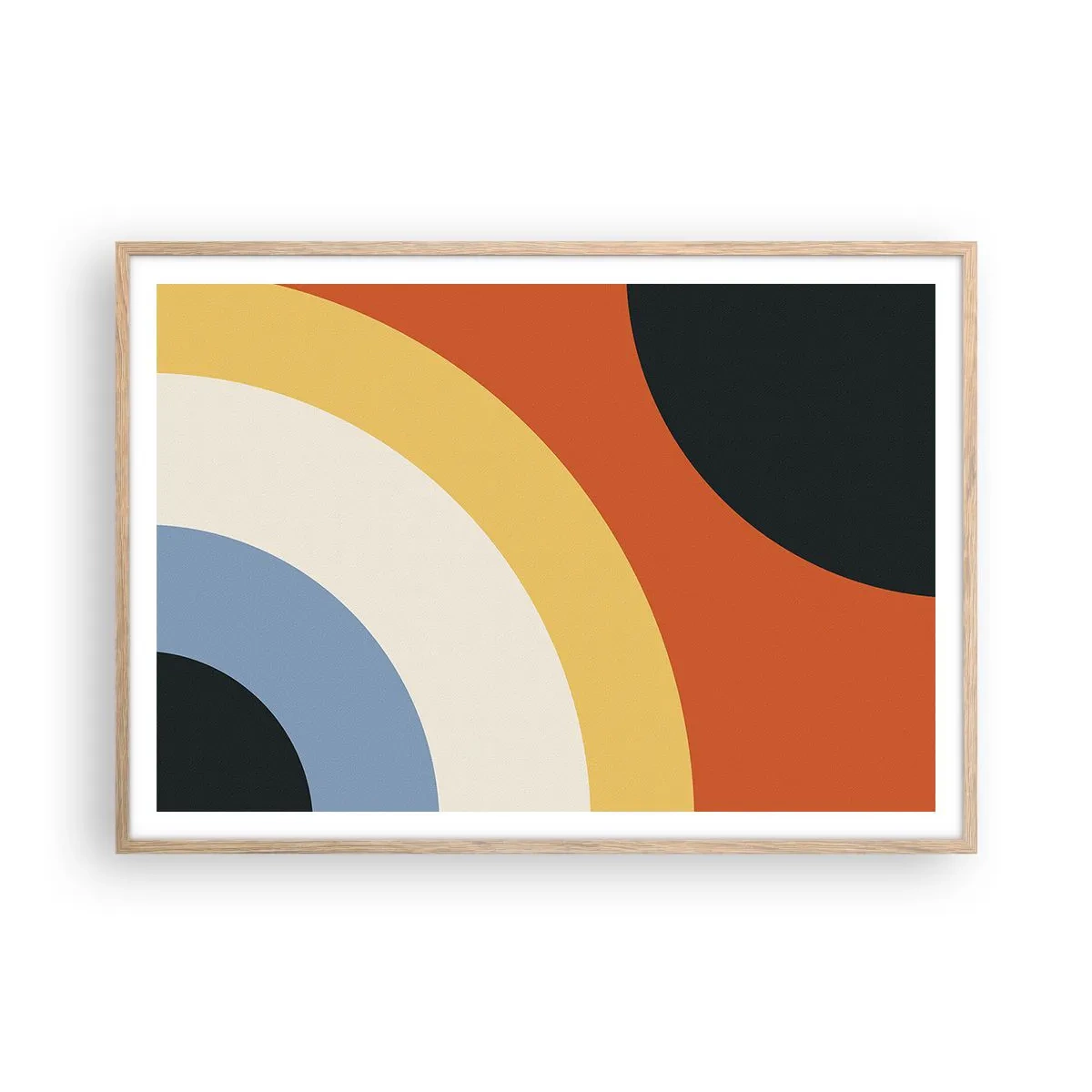 Affiche dans un chêne clair - Poster - Vers son soi - 100x70 cm