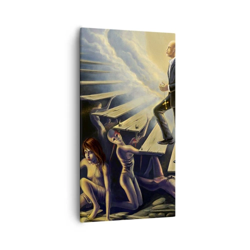 Impression sur toile - Image sur toile - Voyage dantesque vers la lumière - 55x100 cm