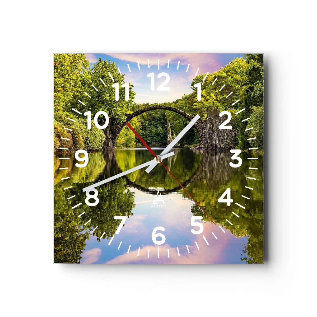 Horloge murale - Pendule murale - À la jonction de deux mondes - 30x30 cm