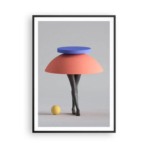 Affiche dans un cadre noir - Poster - Composition surréaliste - 70x100 cm