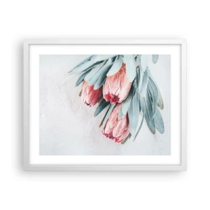 Affiche dans un cadre blanc - Poster - Honte de leur propre beauté - 50x40 cm