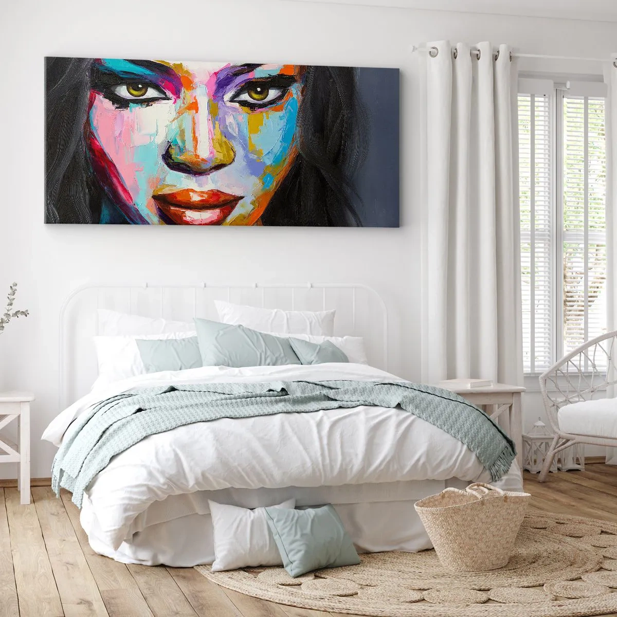 Impression sur toile - Image sur toile - Il est impossible de le quitter les yeux - 100x40 cm