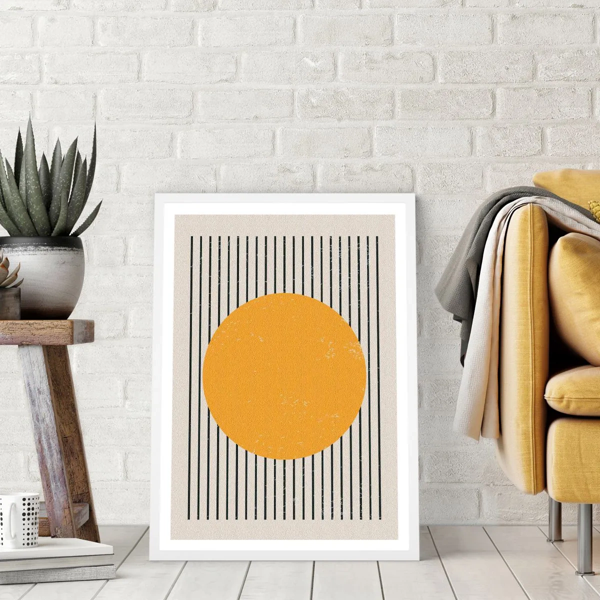 Affiche dans un cadre blanc - Poster - Le pouvoir de la simplicité - 40x50 cm