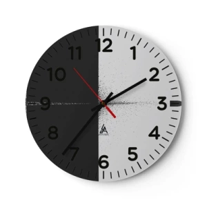 Horloge murale - Pendule murale - Droit au but - 40x40 cm