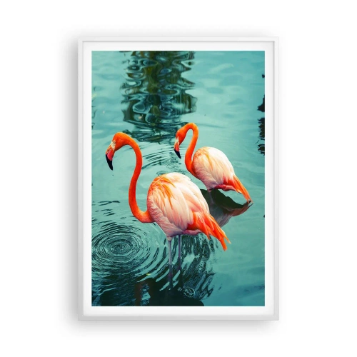 Affiche dans un cadre blanc - Poster - Nous sommes à la mode maintenant - 70x100 cm