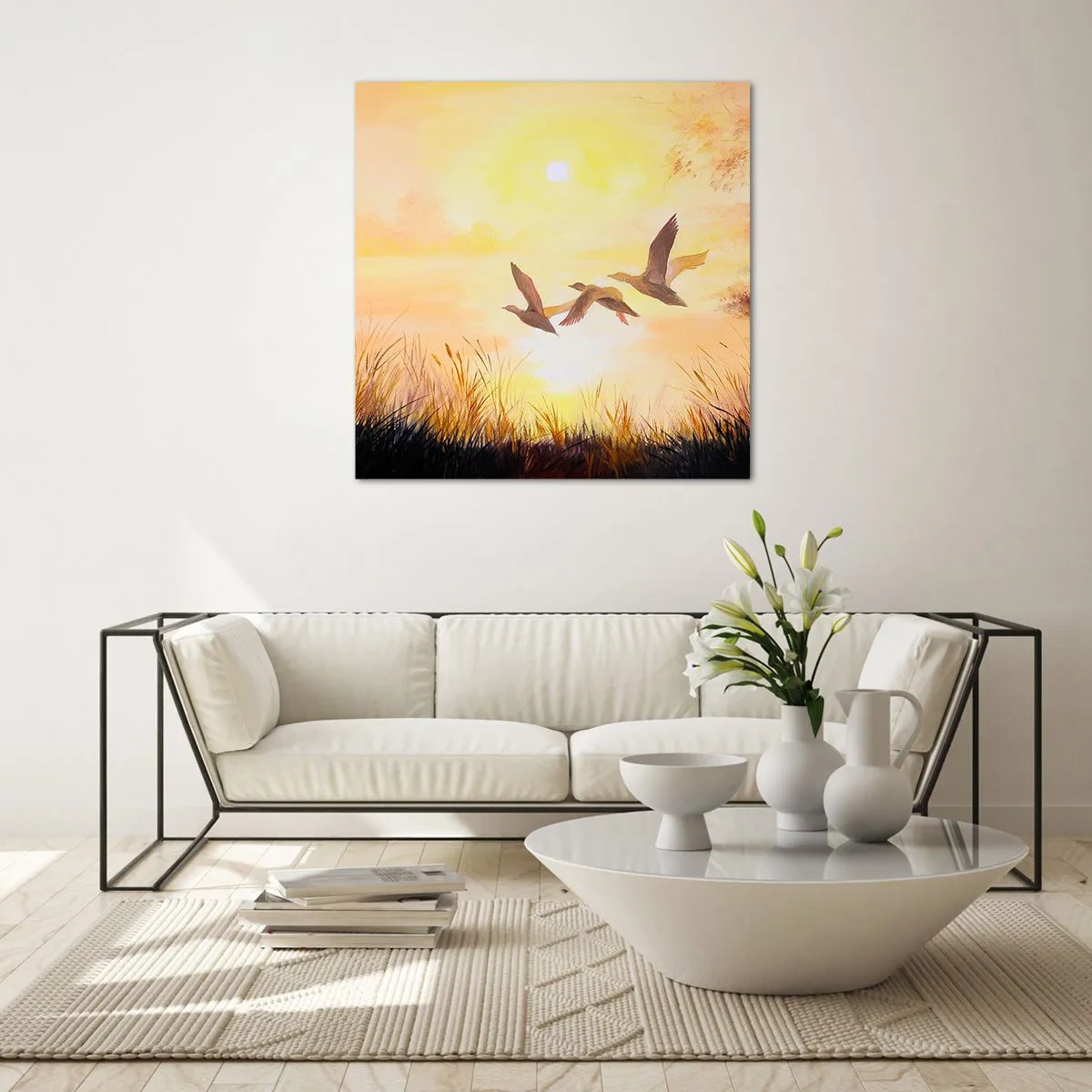 Impression sur verre - Image sur verre - Le début d'un long voyage - 70x70 cm