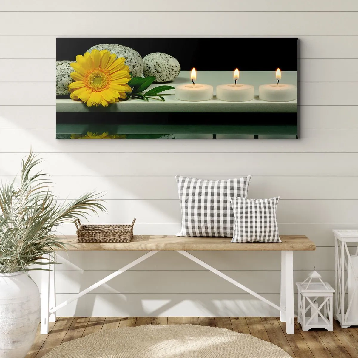 Impression sur toile - Image sur toile - Apaisement des sens - 100x40 cm