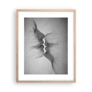 Affiche dans un chêne clair - Poster - La bise du vent - 40x50 cm