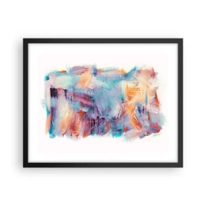 Affiche dans un cadre noir - Poster - Un désordre coloré - 50x40 cm