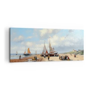 Impression sur toile - Image sur toile - Après une capture réussie - 100x40 cm